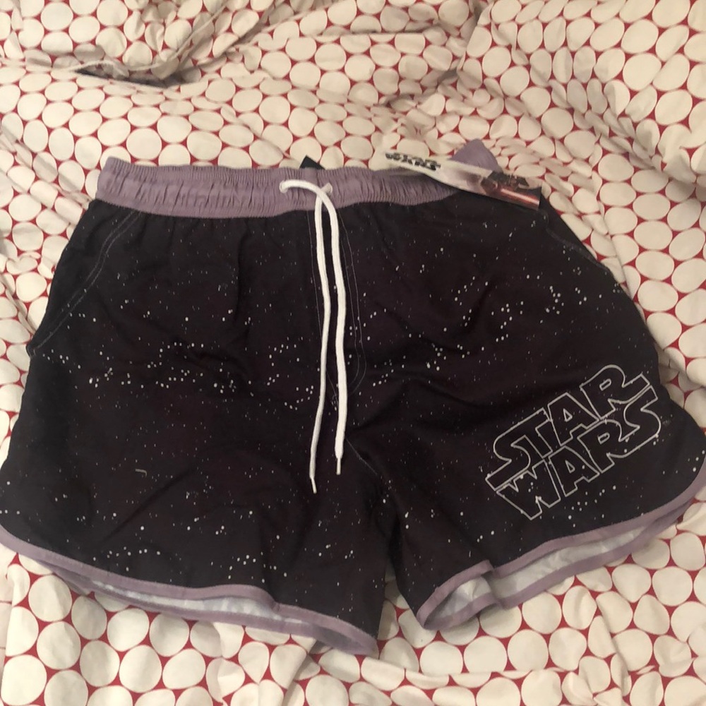 Men’s Star Wars Bathing Trunks with Pockets NWT
